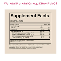 Prenatal and Postnatal Omega DHA+ Fish Oil