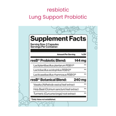 resB® Lung Support Probiotic