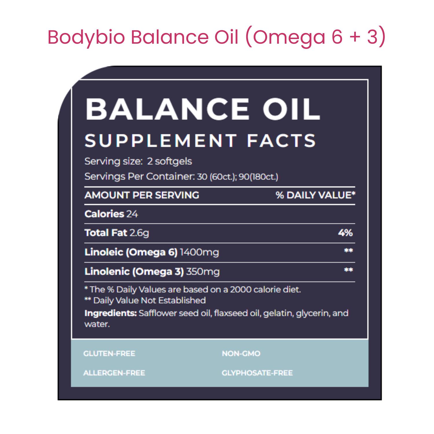 Balance Oil (Omega 6 + 3)