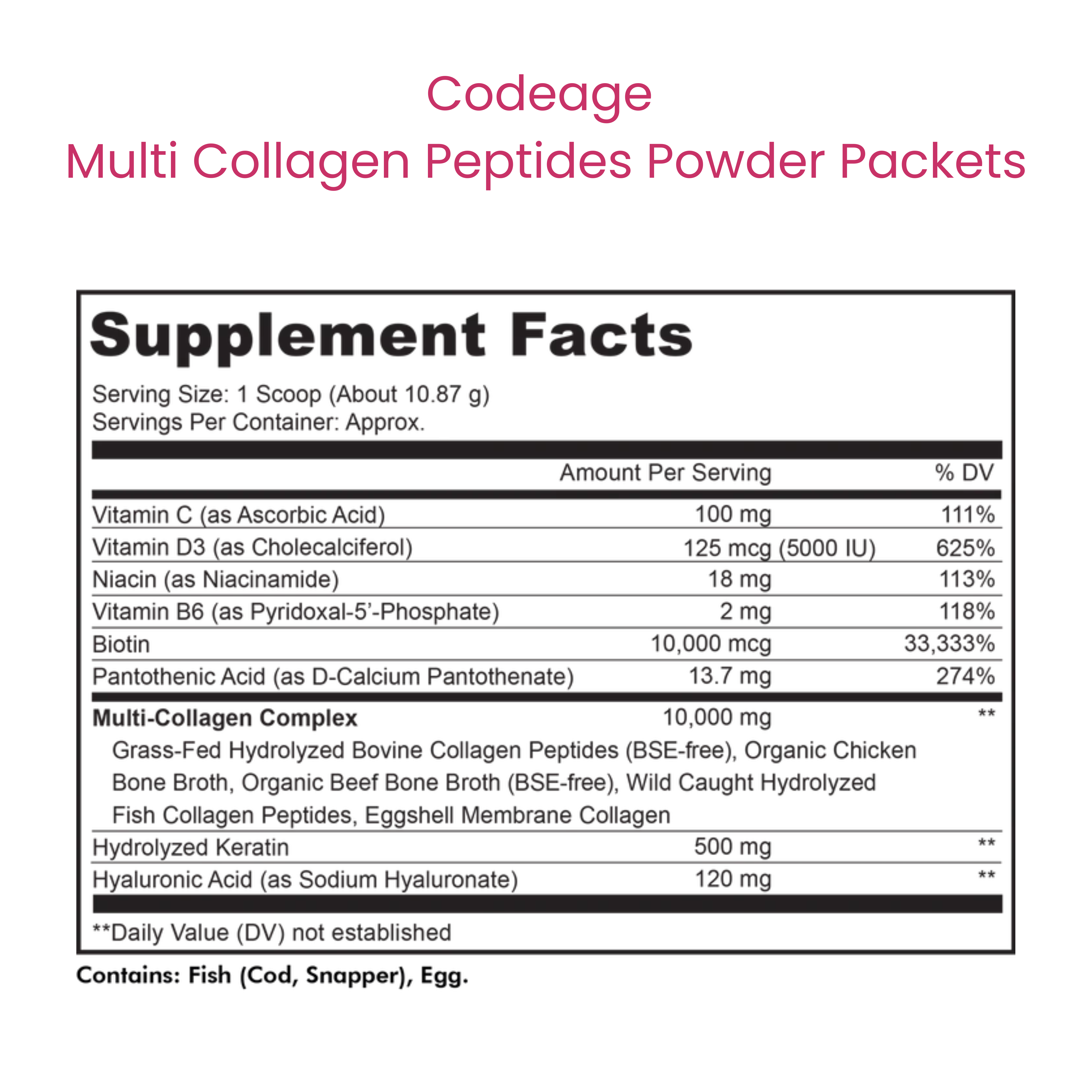 Multi Collagen Peptides - Powder Packets