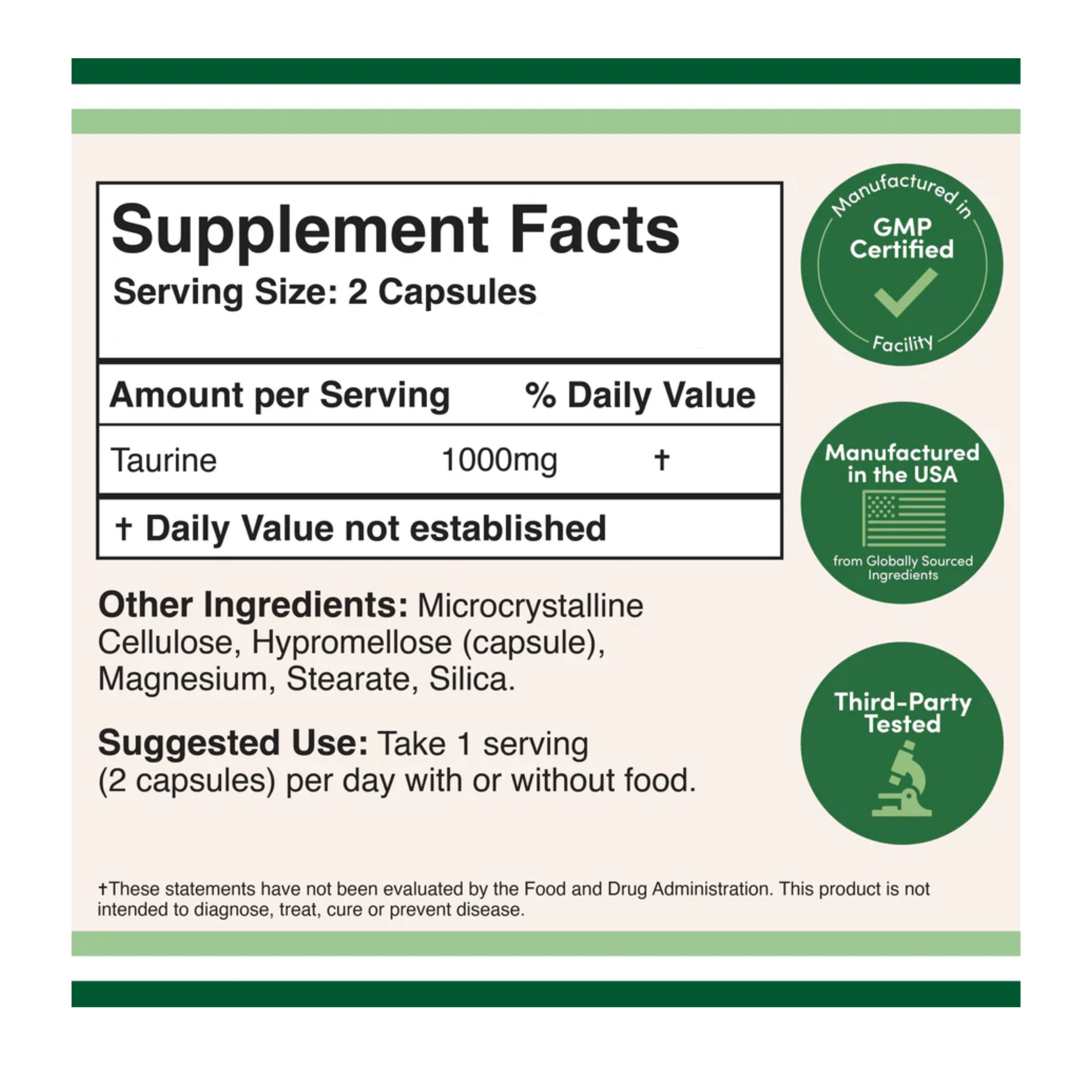 L-Taurine Supplement