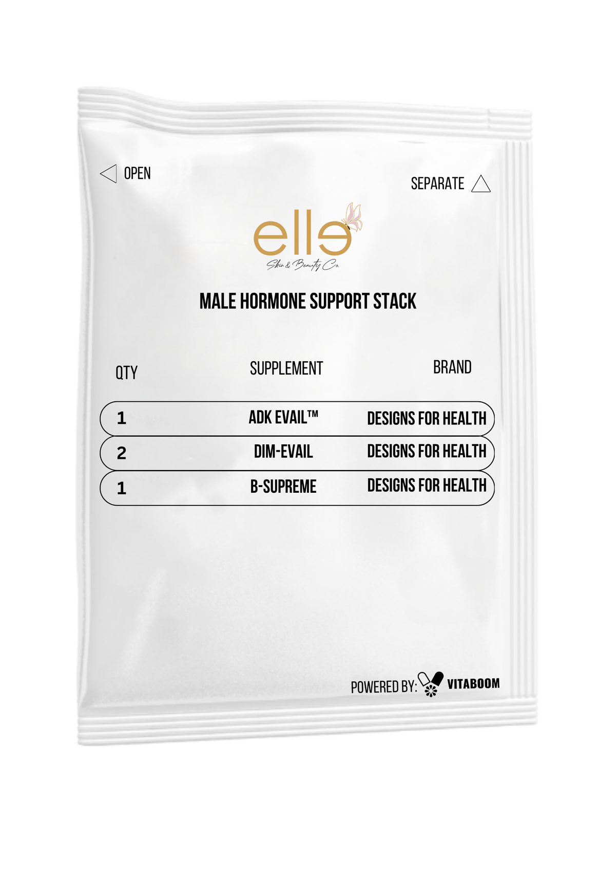 Elle Skin and Beauty | Male Hormone Support Stack