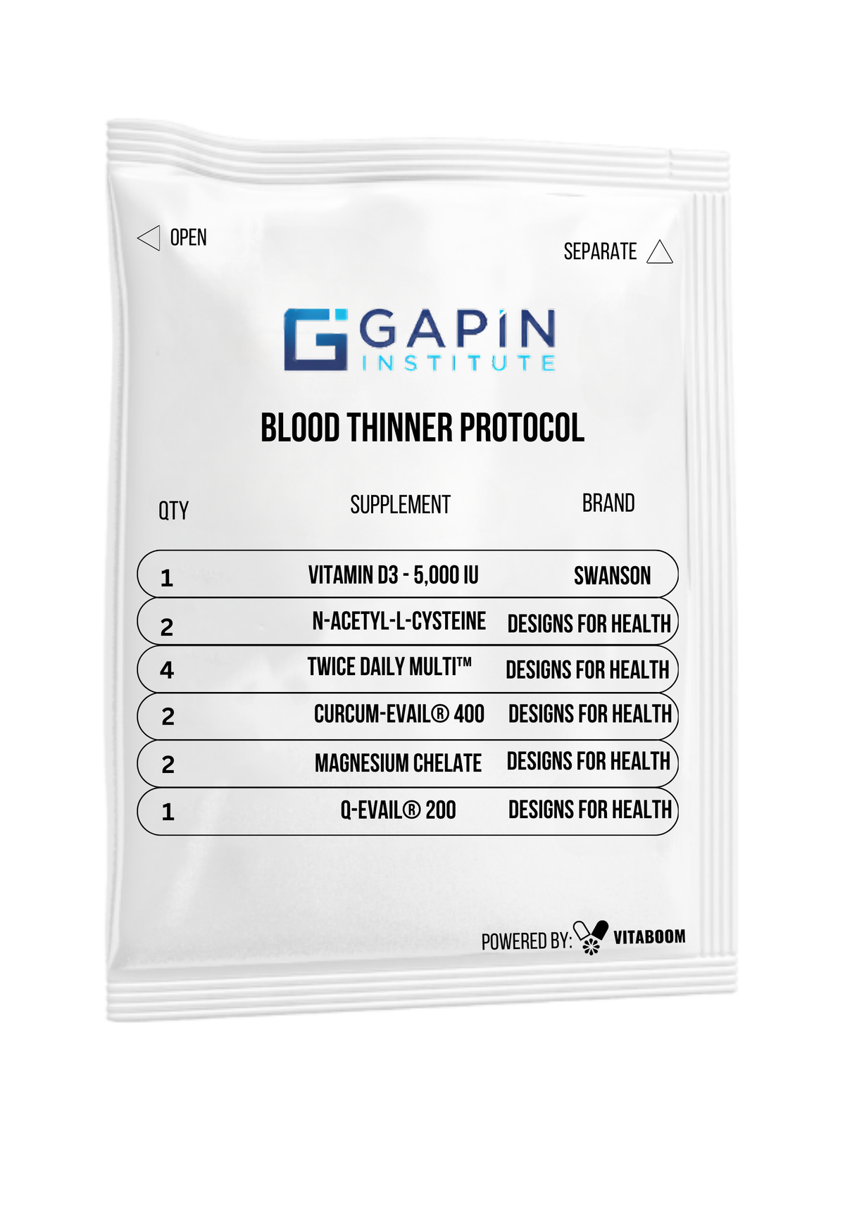 Gapin Clinic  | Blood Thinner Protocol