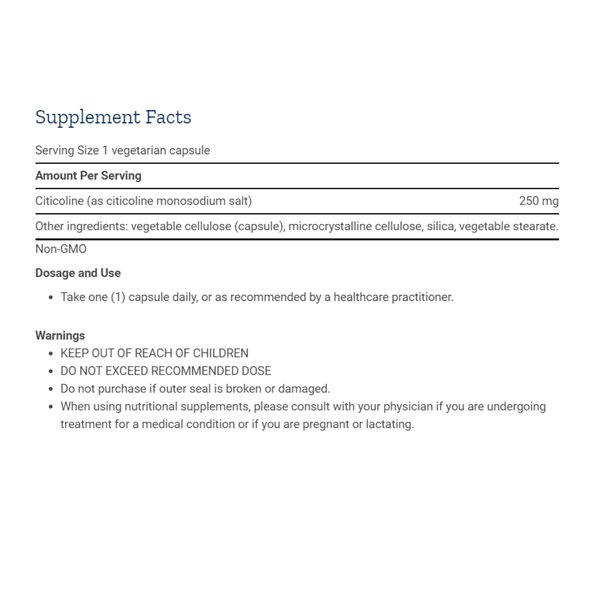 Citicoline (CDP-Choline)