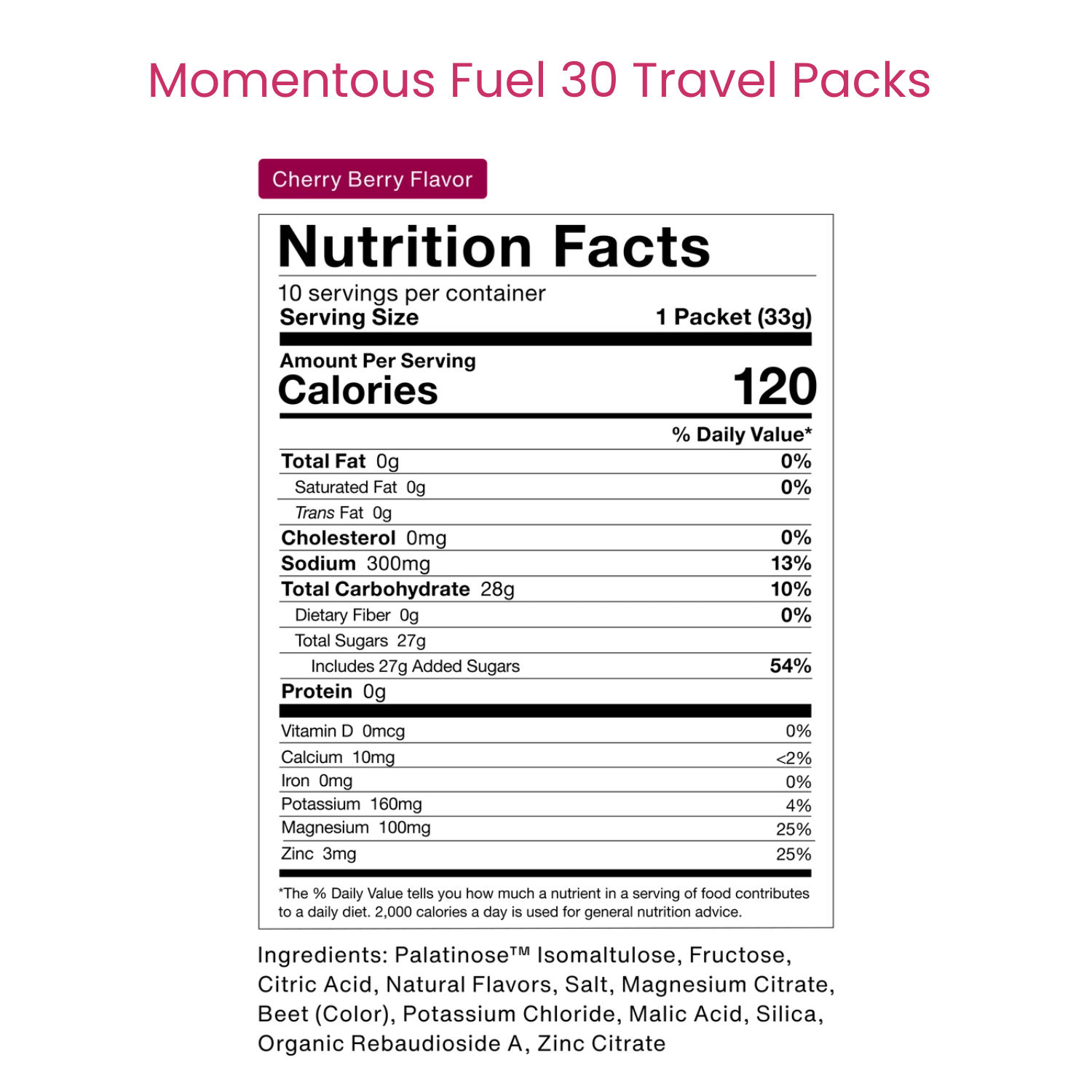 Fuel 30 Travel Packs