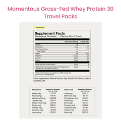 Grass-Fed Whey Protein 30 Travel Packs