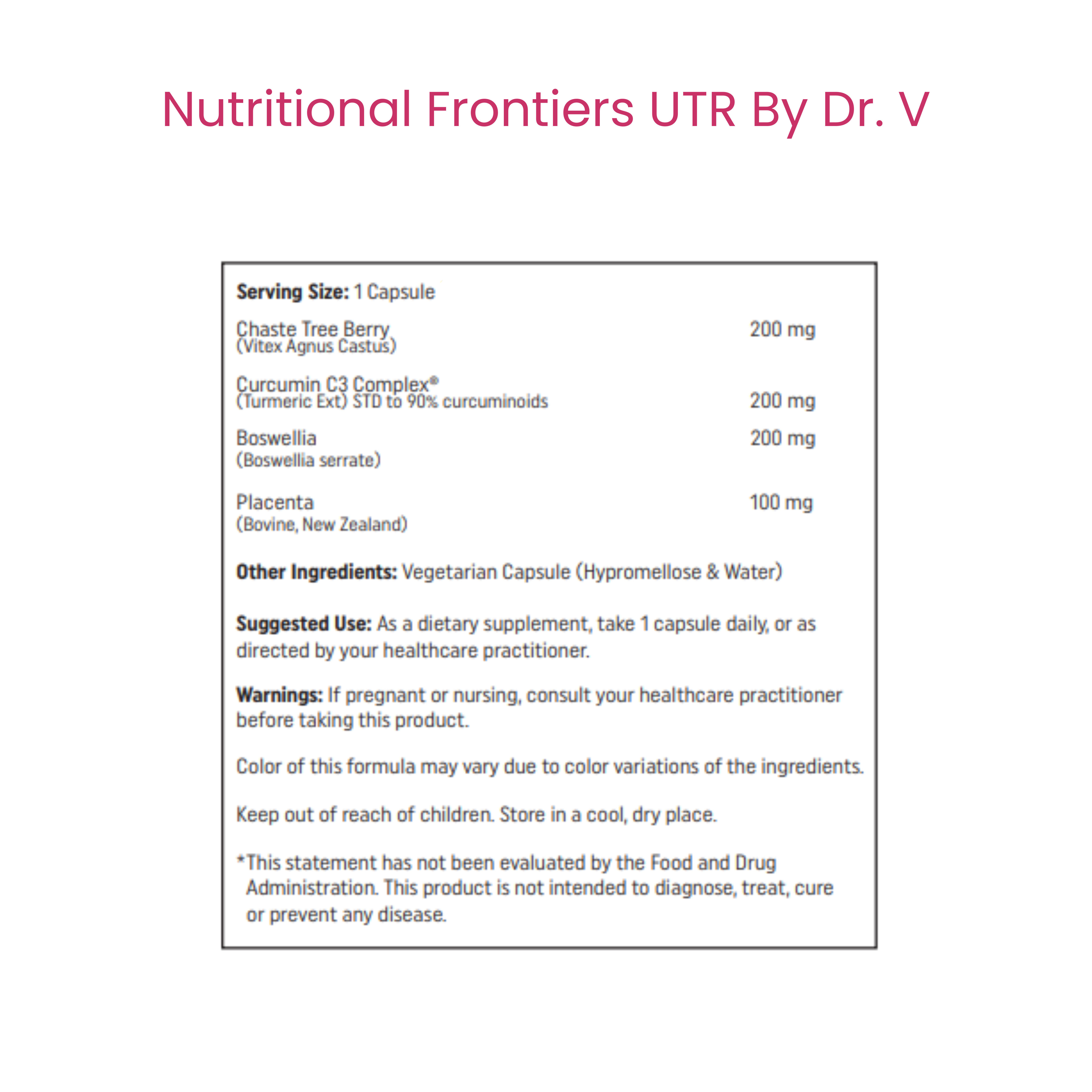 UTR By Dr. V