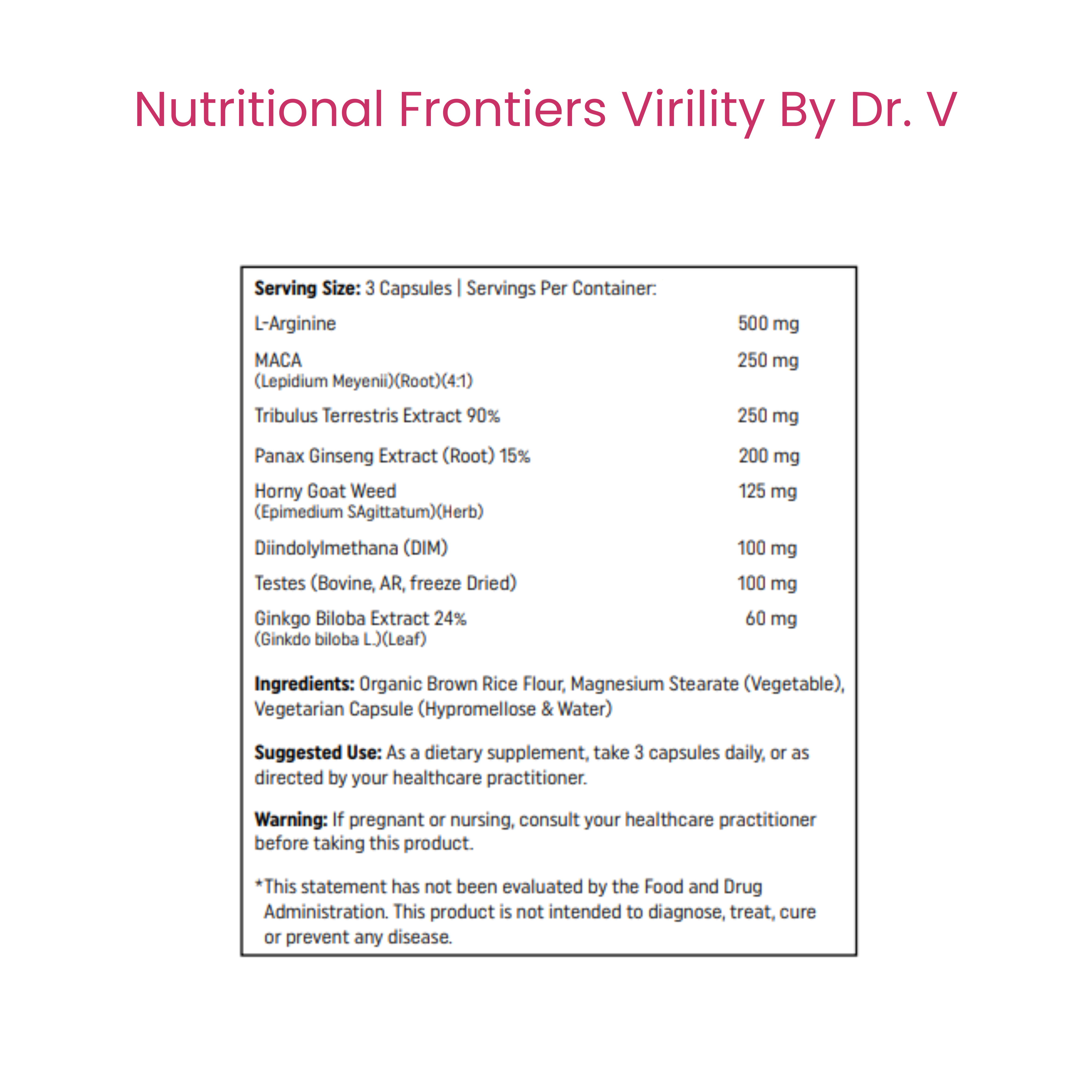 Virility By Dr. V
