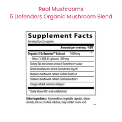 5 Defenders Organic Mushroom Blend