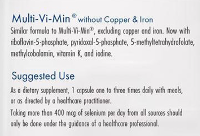Multi-Vi-Min without Copper & Iron