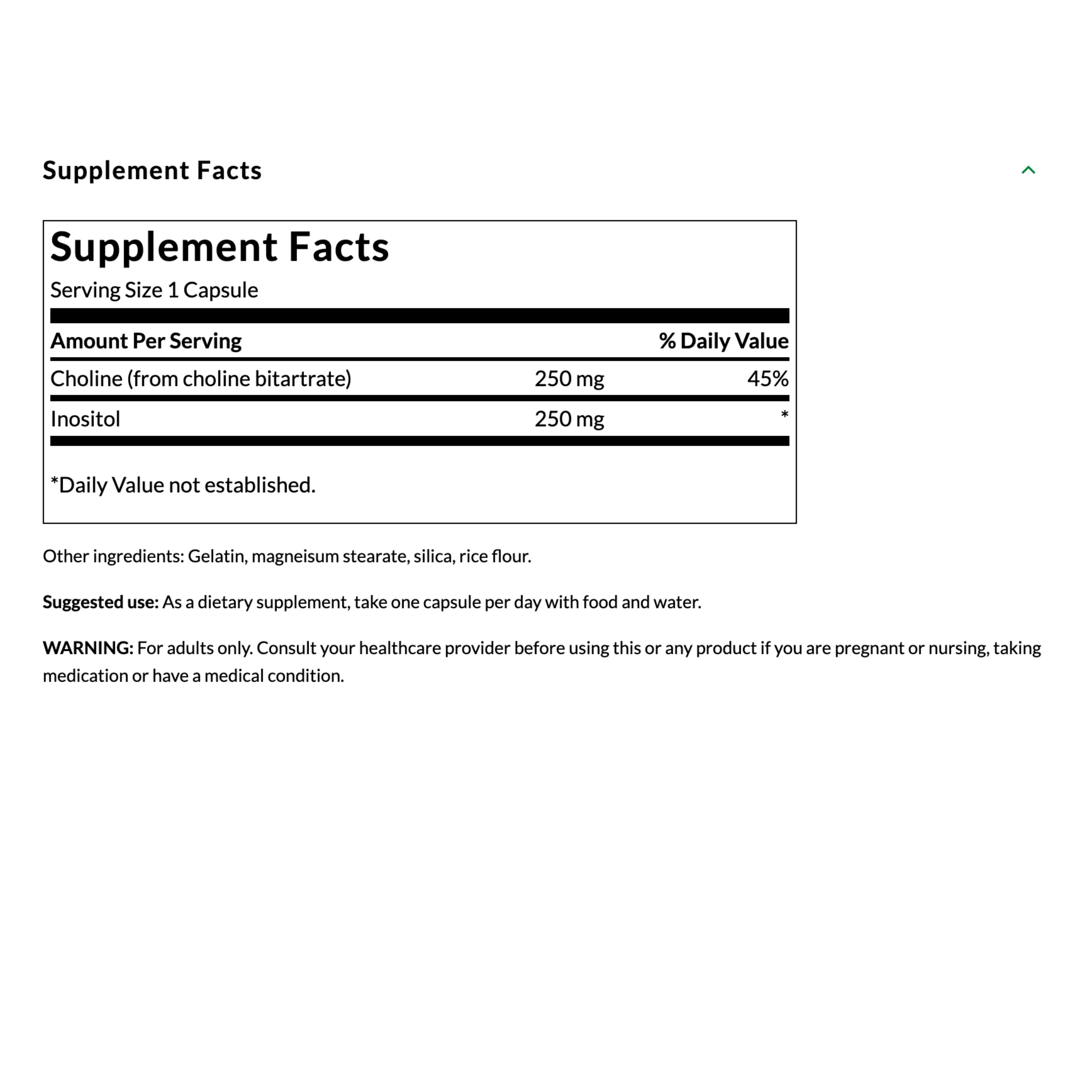 Choline & Inositol