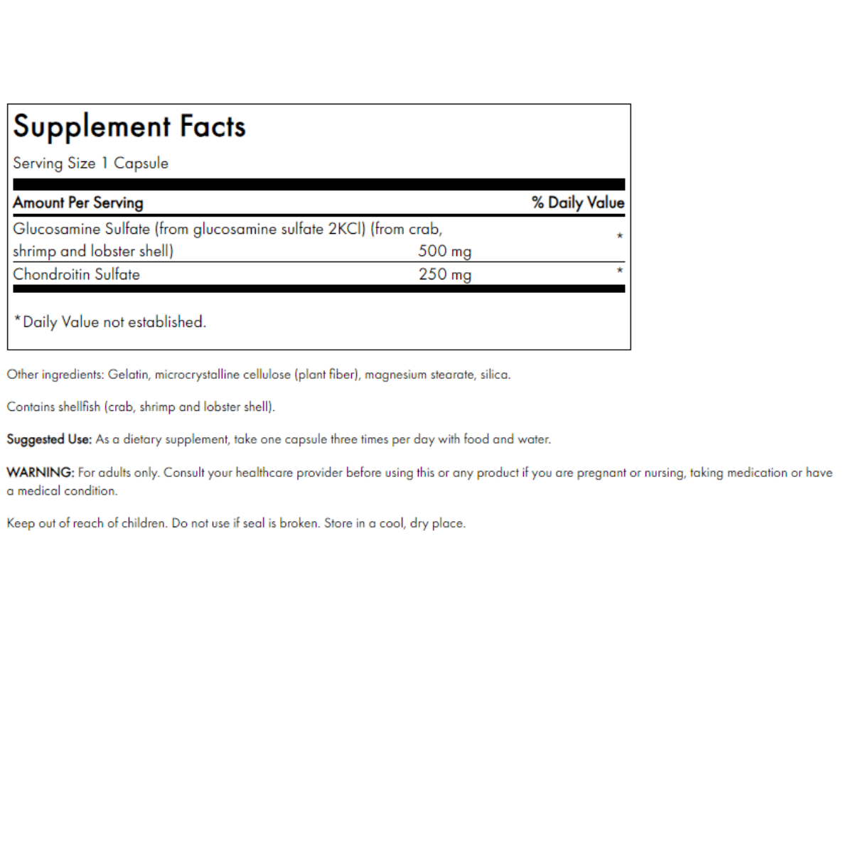 Glucosamine & Chondroitin