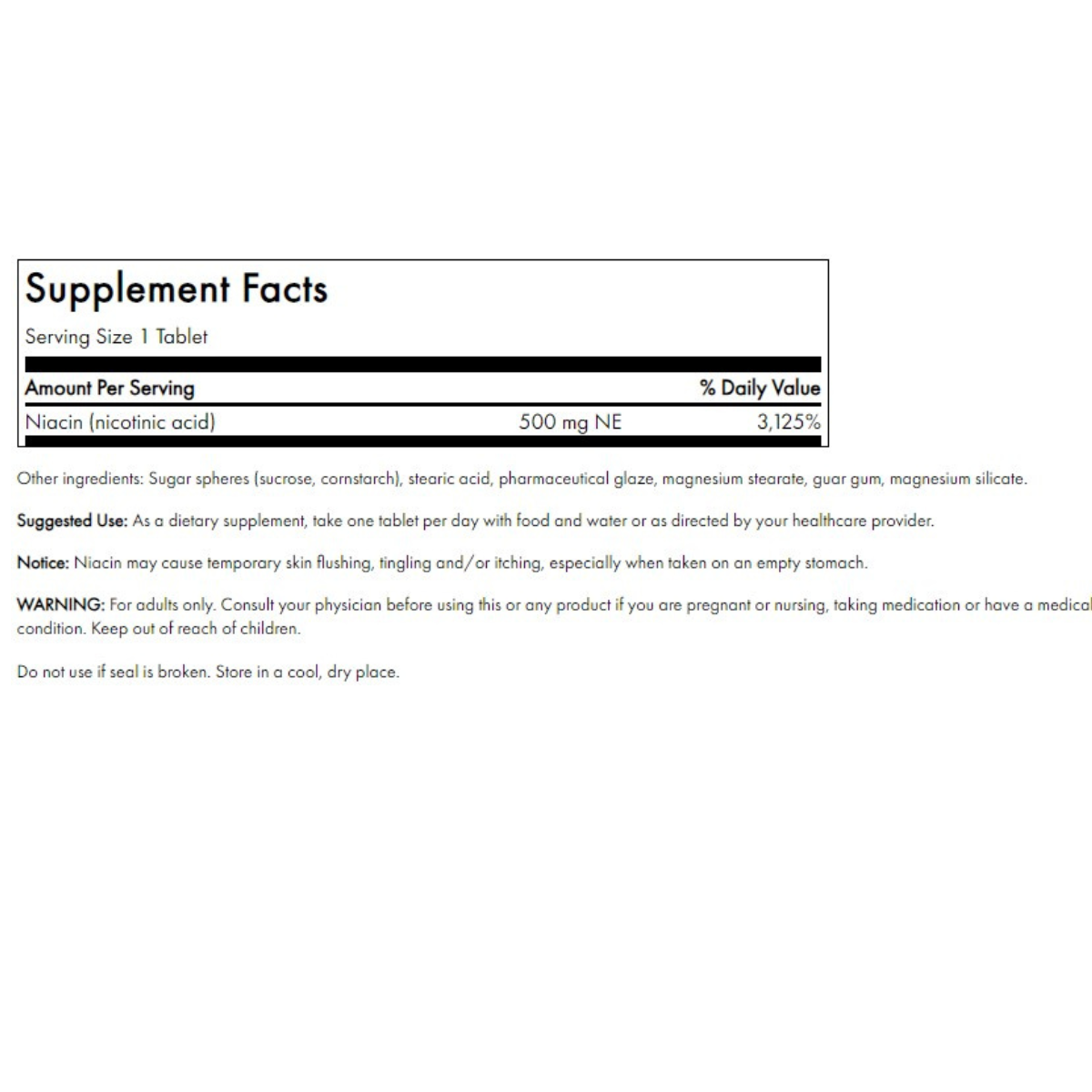 Niacin - Sustained Release