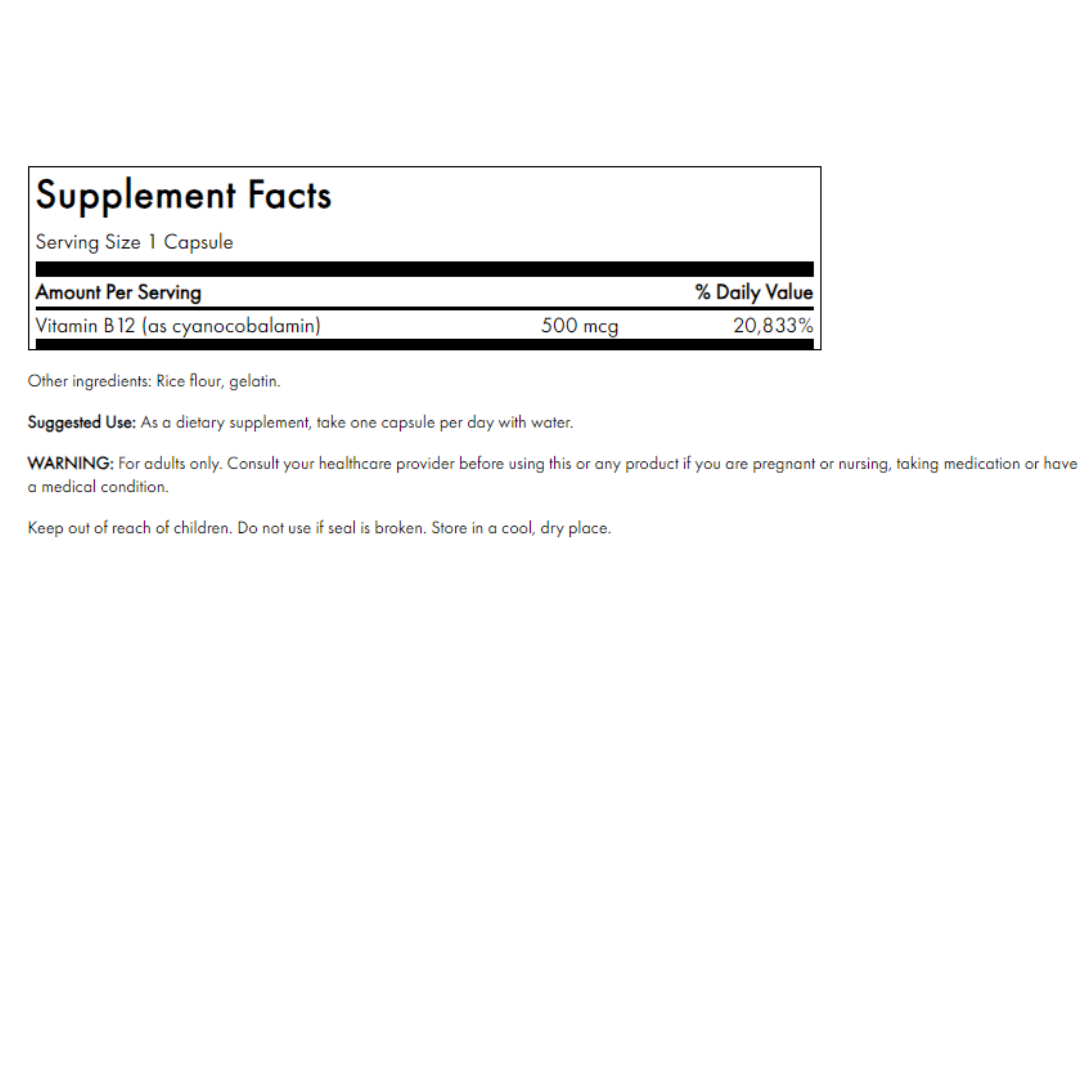 Vitamin B12 Cyanocobalamin