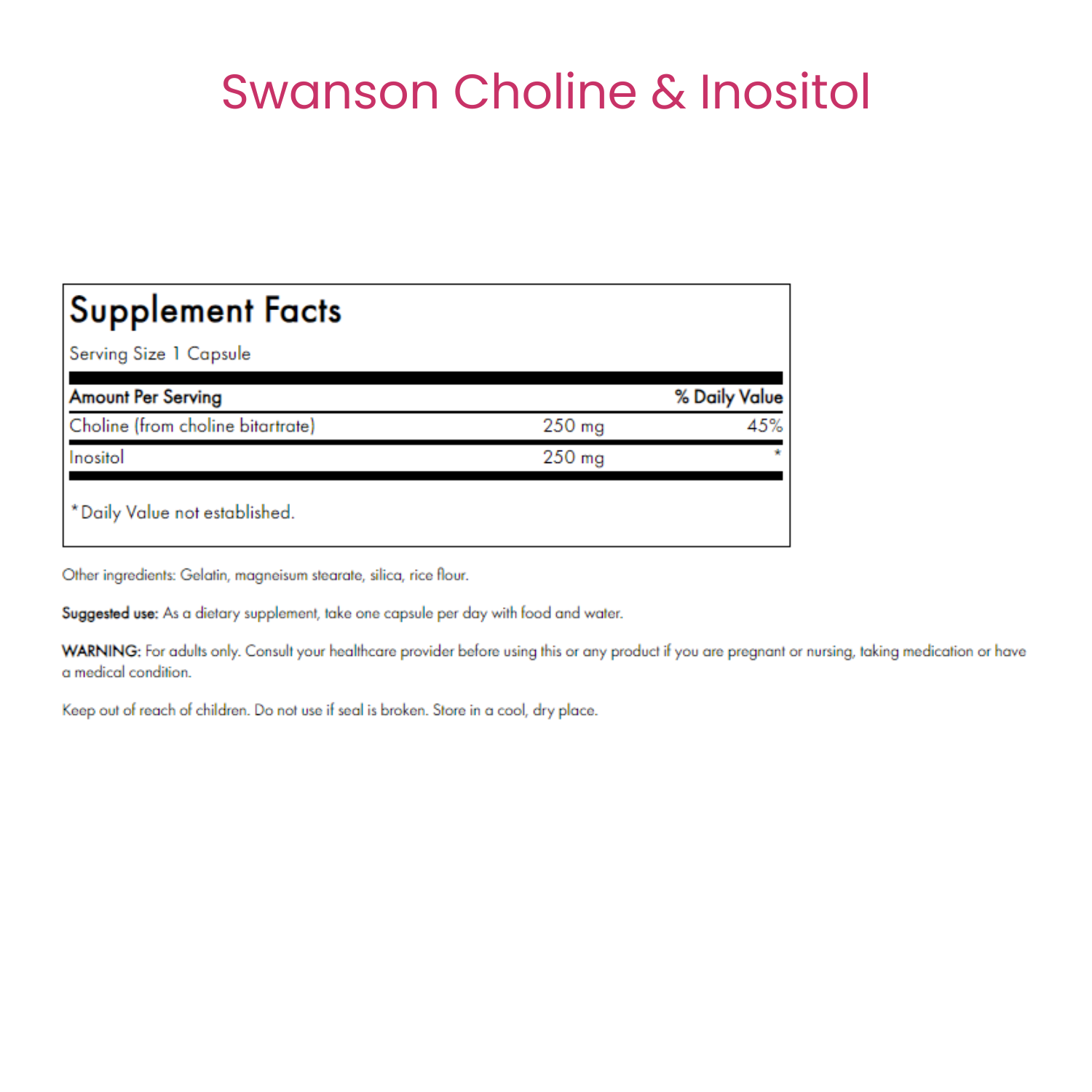 Choline & Inositol