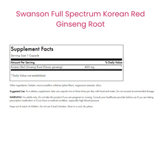 Full Spectrum Korean Red Ginseng Root