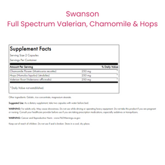 Full Spectrum Valerian, Chamomile & Hops