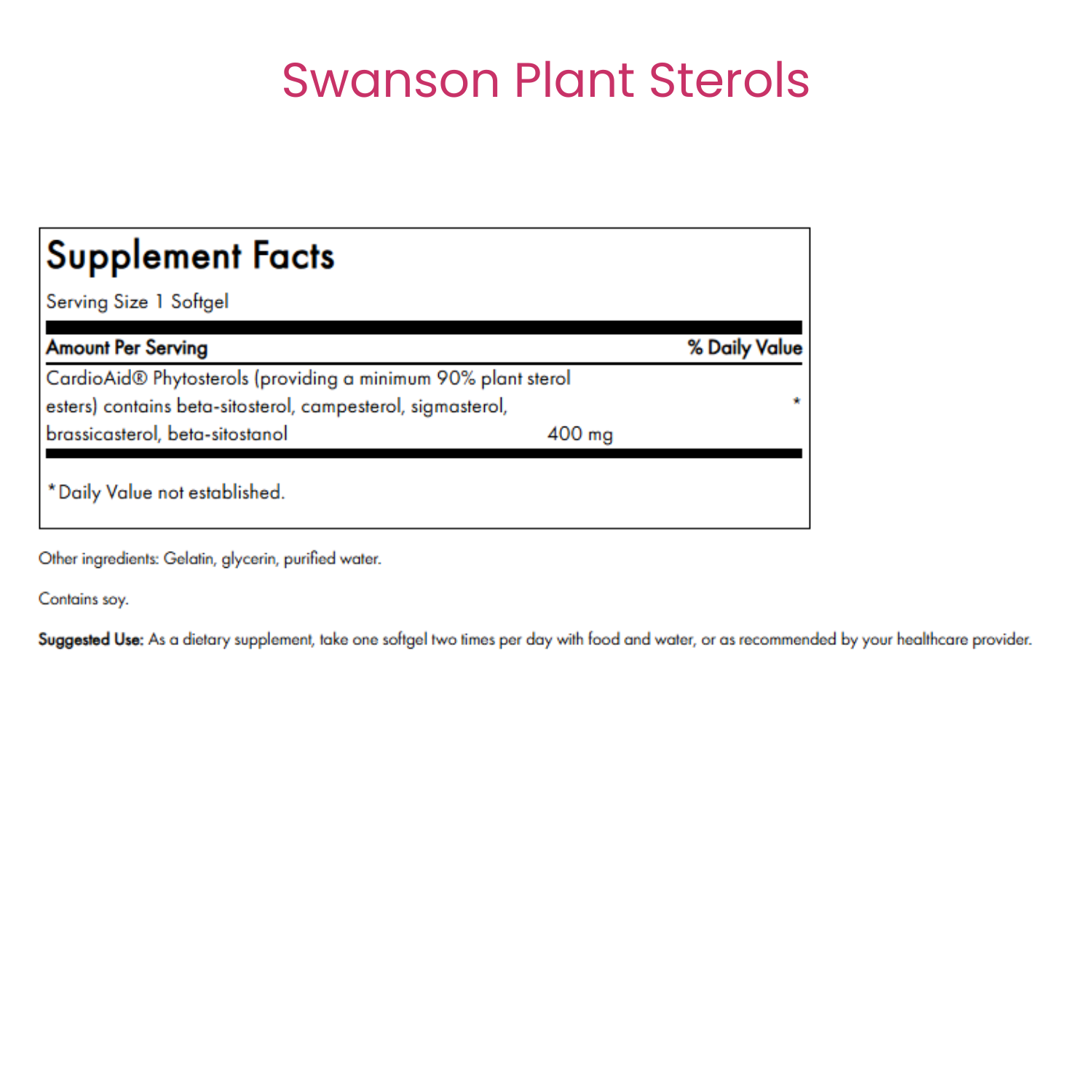 Plant Sterols