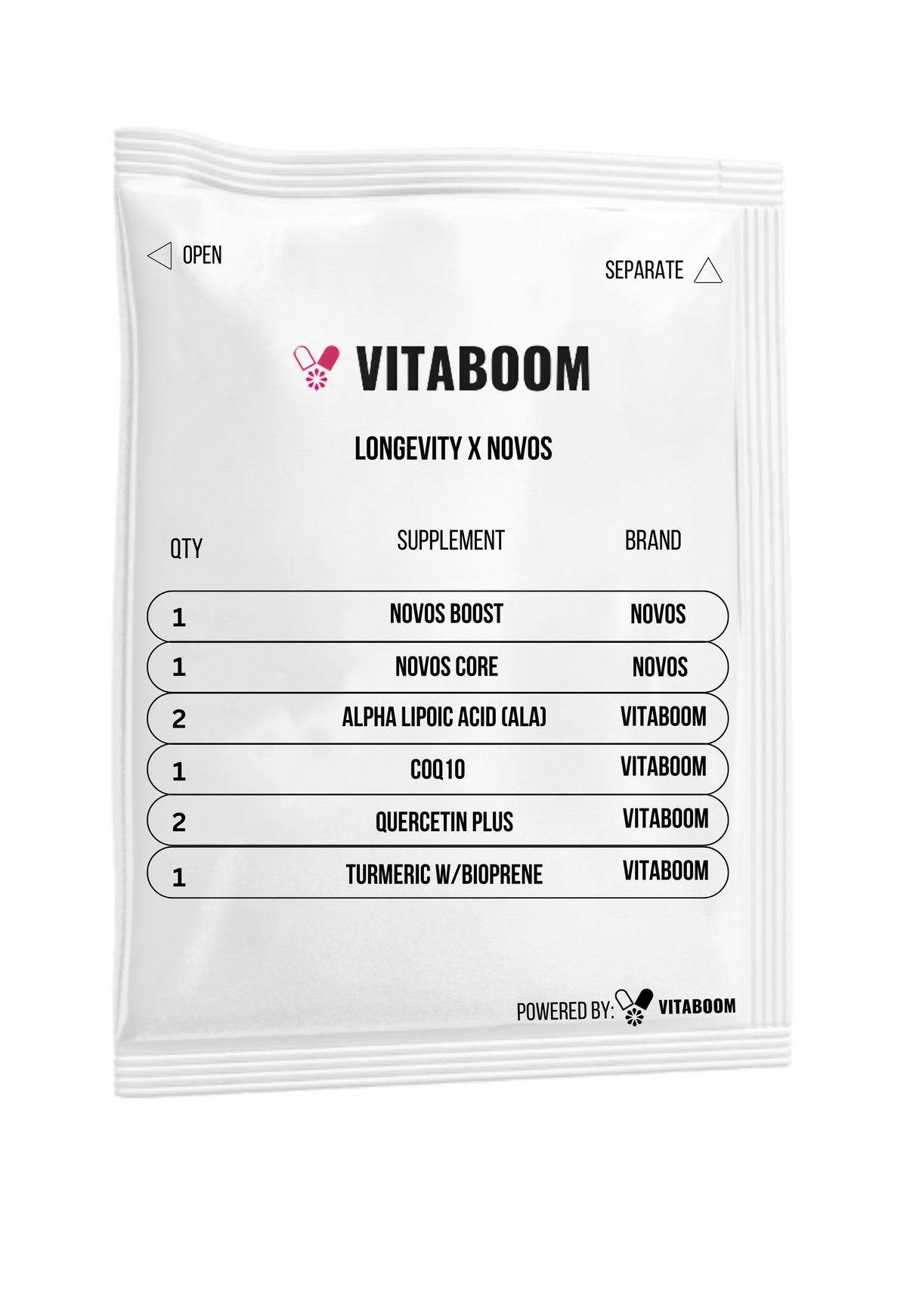 Vitaboom | Longevity X Novos