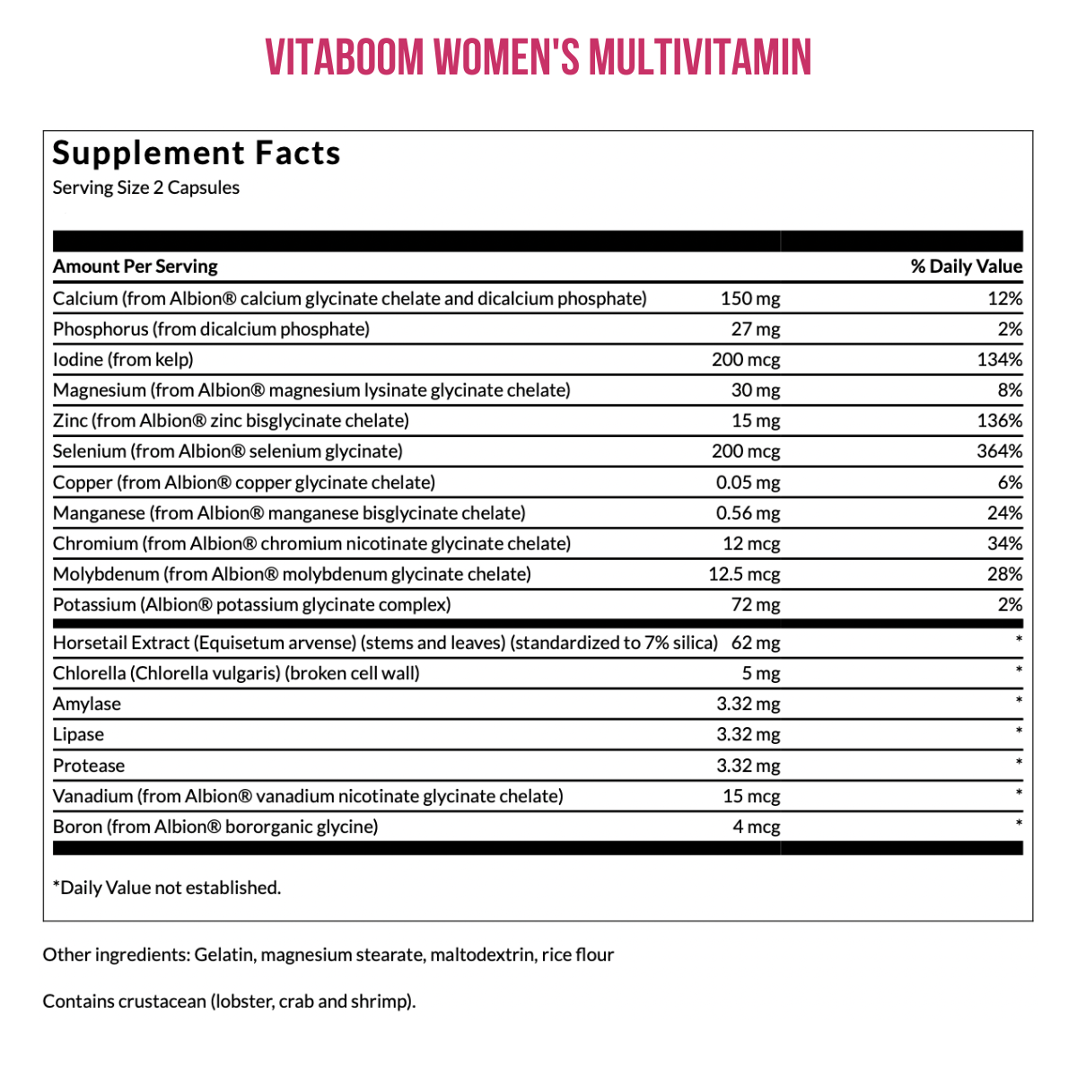 Vitaboom | Women's Foundation